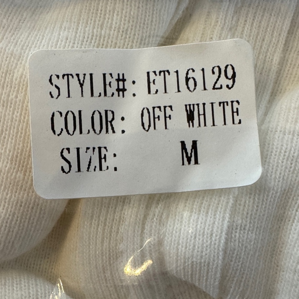 NWT! Easel Los Angeles Off White Short Sleeve Tshirt - Picture 9 of 9